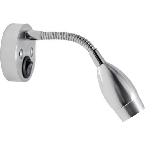 12V3W LED Caravan RV Indoor Reading Lamp Wall Lamp Small Spotlight Simple Screw Installation Warm White Color