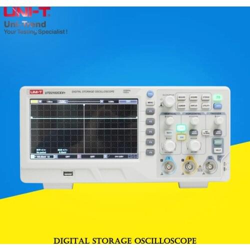 UNI-T UTD2102CEX+desktop 100MHz/2 channel Digital storage oscilloscope 1GS/s sampling rate electronic measurement waveform testr