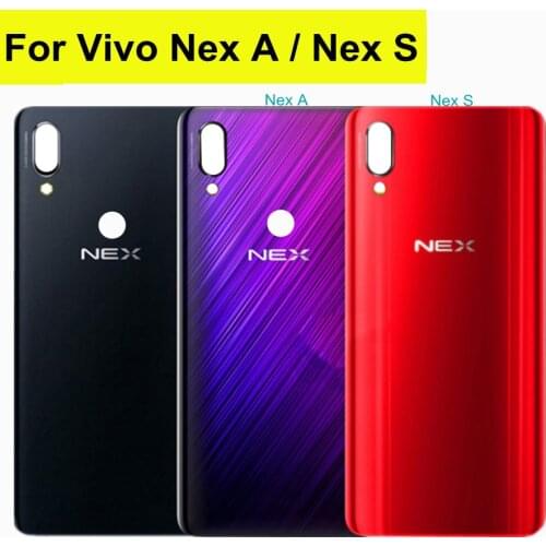 6.59" NEX S Back Battery Cover For VIVO NEX A S Housing 3D Glass Case For Vivo NEX Ultimate NEX S Rear Door Back Cover
