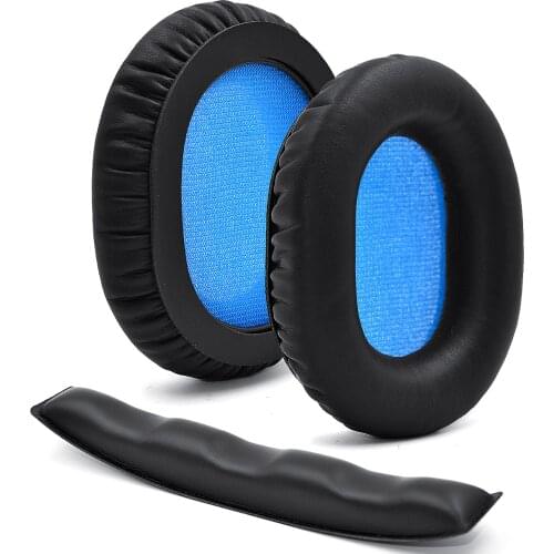 Defean Replacement Repair Parts Suit Replacement Ear Pad and Headband Pad Compatible with Sennheiser HD8 HD7 HD6 DJ Headphone