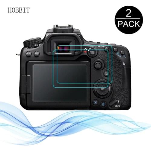 2pcs Tempered Glass Screen Protector For Canon EOS 90D Digital Camera LCD Display 2.5D 9H HD Clear Anti-Scratch Film EOS 90D