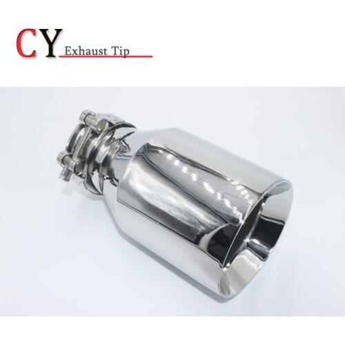 1 Piece High Quali Universal Car Exhaust Muffler Tip Stainless Steel Pipe