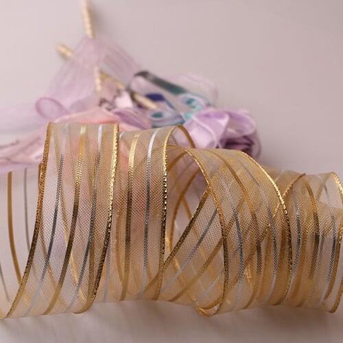 5 Yard 3.8cm hand made iron wire metal lust 3.8cm hand made iron wire metal luster wedding decoration DIY ribbon card gift bag