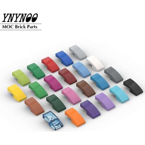 50Pcs/lot 11477 Bricks Curved Series Slope Curved 2x1 [1/2 Bow] MOC Building Block DIY Bricks Parts Education Toys fit for 17134