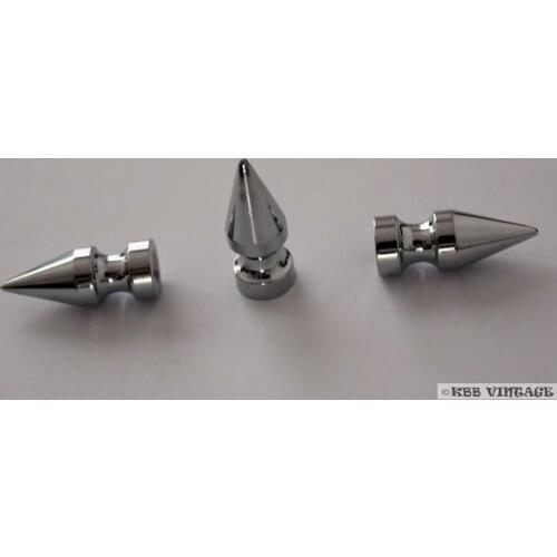 50pc Screwback Spikes Metal Punk Spikes Rock Large 1'' Chrome