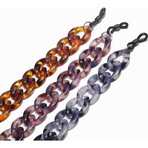 Glasses Strap Acrylic Leopard Retro Sunglasses Chain Necklace Spectacle Accessories Lanyard