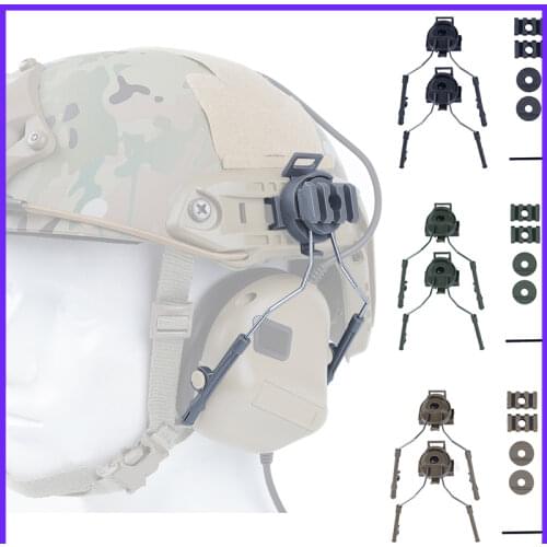 Military Tactical Fast Helmet Accessories Headset Holder Paintball Helmet Rail Adapter Set Helmets Rail Adapter Rail Mount Kit