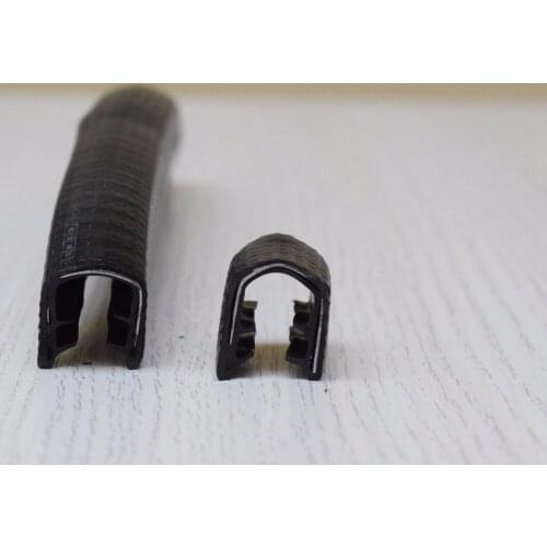 Automotive glass door groove weatherstripping