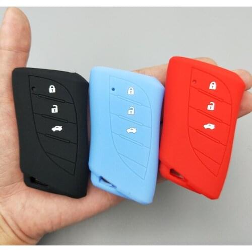 Car fob key protected For For Lexus 2018 2019 IS ES GS LS500h NX RX LX LC RC 3 button Remote protectsilicone rubber cover case