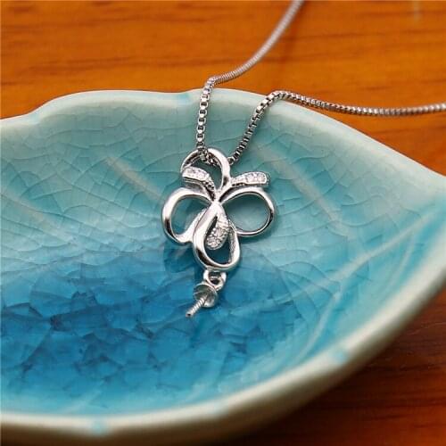 Flower Shape Pendant Base Mountings Findings Jewelry Settings Parts for Pearls Beads Stones Crystal Agate Coral, 10pcs/lot