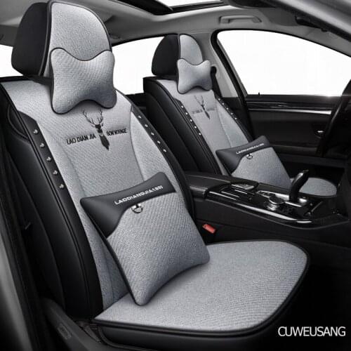 CUWEUSANG flax car seat covers for chevrolet epica lacetti lanos malibu xl niva optra orlando Automobiles Seat cars