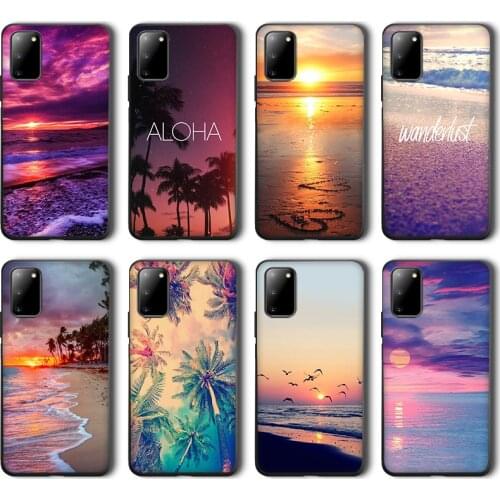 Dusk Beach Case for Samsung Galaxy A52 A51 A71 A21S A12 A9 A8 A72 A32 A02S A01 A11 A20S A40S A02S A10S A31 A41 A40 M02S M31 TPU