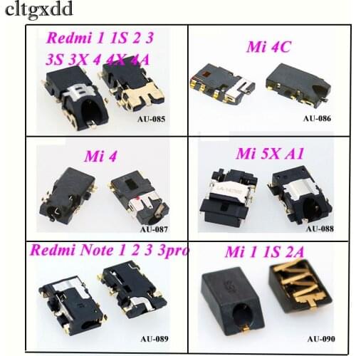 Cltgxdd 1PCS for Xiaomi Mi 1 1S 4 4C 5X Redmi 1 1S 2 2A 3 3S 4 4X Redmi Note 1 2 3 4 4X Earphone ear phone Headphone Audio Jack