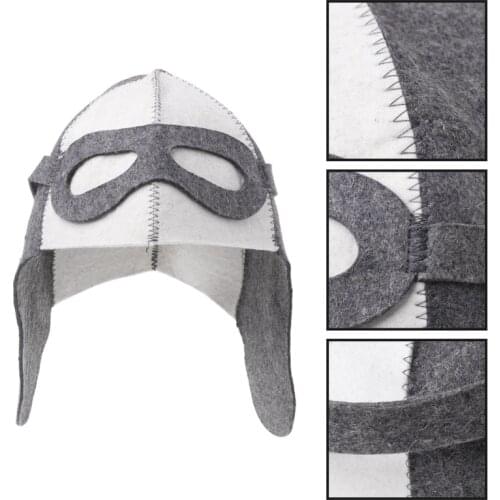 Wool Felt Sauna Hat Anti Heat Russian Banya For Bath House Head Protection With a Wool Sauna Hat Preventing Brains from Cooking