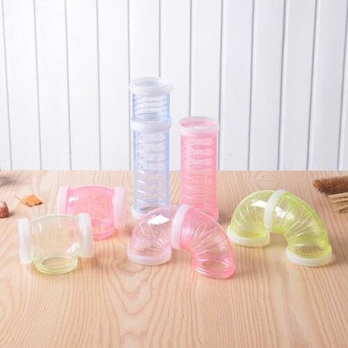 Plastic Hamster Tunnel Pet Pipe Training Playing Tools External Toys Multifunctional Hamster Cage Accessories Hamster Pipeline