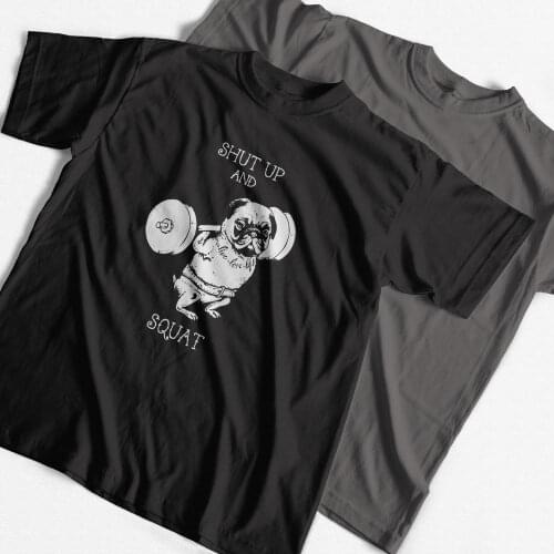 COOLMIND PU0117A 100% cotton casual o-neck knitted go home or go hard pug printed men T-shirt short sleeve summer men Tshirt tee