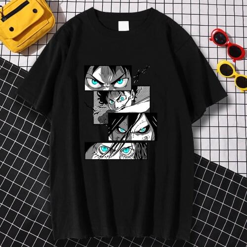 Attack On Titan Japan Anime Printing T-shirt For Men Crewneck Summer T Shirts Oversized S-XXXL Top Fashion Loose mens Tshirt