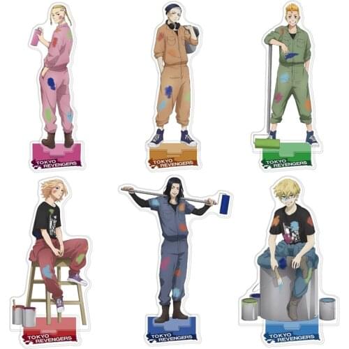 Hot Anime Tokyo Revengers Figure Cosplay Acrylic Stands Manjiro Ken Takemichi Hinata Atsushi Model Plate Fans Gift Collection