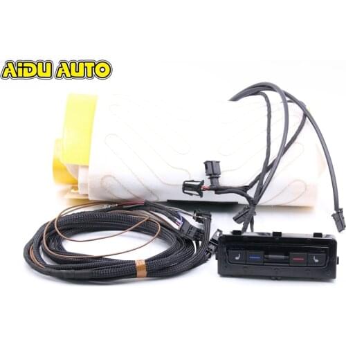 Rear heating seat kit switch install wire panel For Passat B8