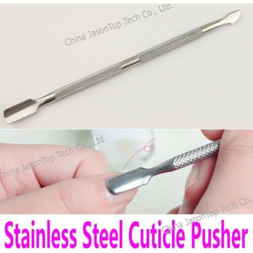 Cuticle Pusher Stainless Steel Nail Feet Care Tool Rasps Eraser Spoon Manicure Pedicure Cleaning Rasper Callus Remover Nail Art