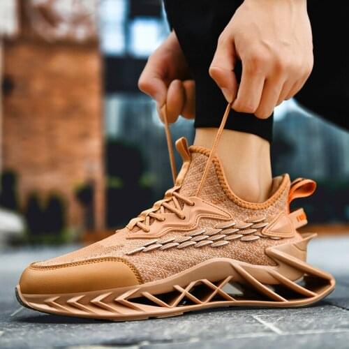 2020 New Mens Casual Shoes Lac-up High-quality breathable comfortable fashionable sports trendy mesh shoes