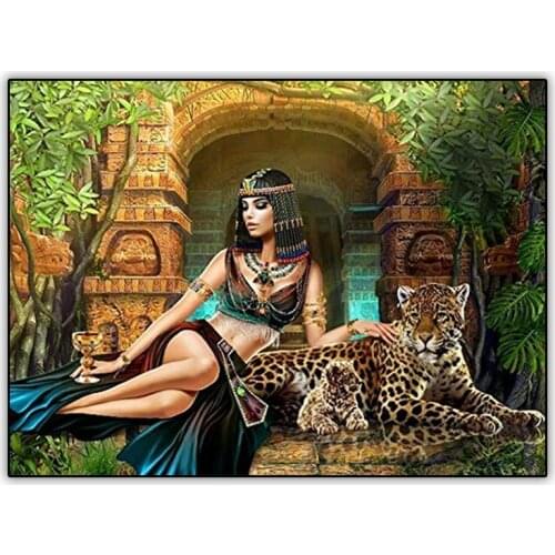 5d DIY Diamond Painting Set Cleopatra Egypt Woman Picture Cross Stitch Kit Full Drill Square Round Diamand Painting Accessoires