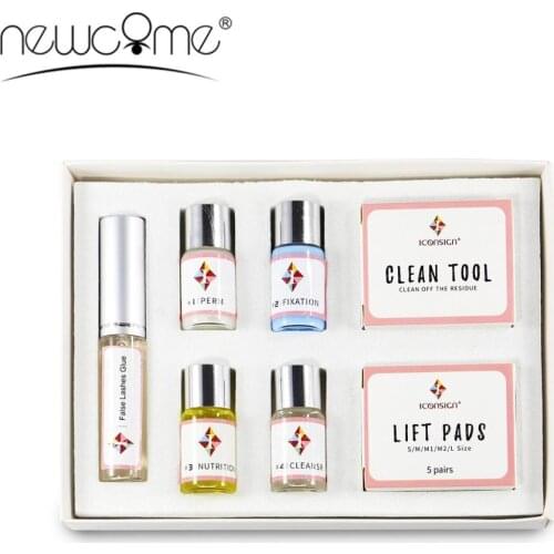 NEWCOME Eye Lash Lift Kits Eyelash Wave Curling Eyelash Perming Set Lashes Glue Professional Eyelashes Makeup Tools