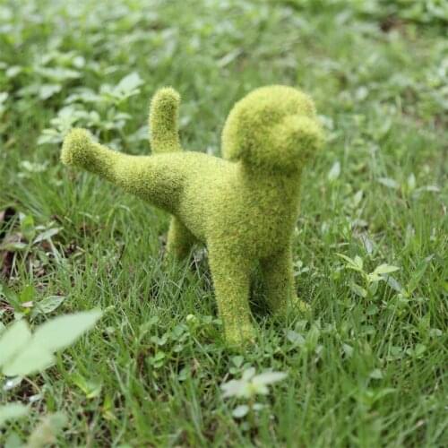 2021 New Cute Resin Dog/Mushroom Shaped Patio Sculpture Mini Micro Landscape Figurines for Garden Decoration