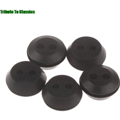 New 5Pcs Brush Cutter Grass Trimmer Fuel Oil Pipe Hose Rubber Washer With 2 Holes Replacement Fuel Tank Pipe Tool Parts Set