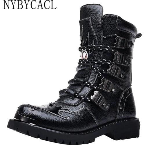 NYBYCACL Men's Motorcycle Boots