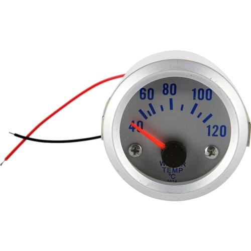 52mm Car Water Temp Measure Panel Blue LED Temperature Gauge Tester Meter
