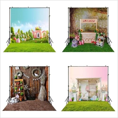 Easter Photography Backdrop Spring Bunny Eggs Child Newborns Baby Birthday Photo Background Studio Customized Photocall Props