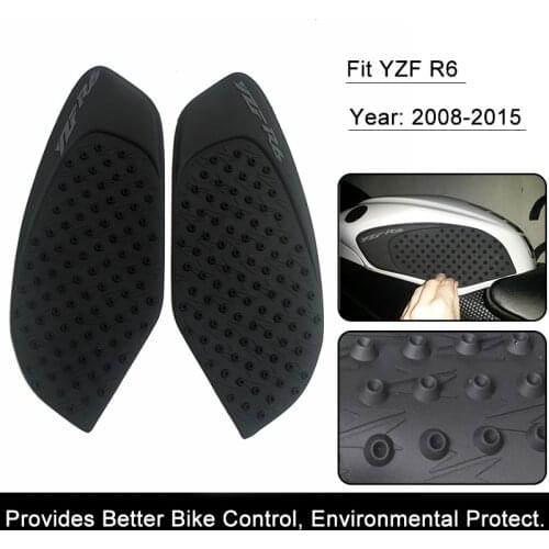 For Yamaha YZF R6 YZF-R6 2008 2009 2010-2015 Motorcycle Anti slip Tank Pad 3M Side Gas Knee Grip Traction Pads Protector Sticker