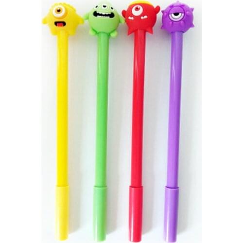1pcs Monster Gel Pens Cute Stationary 0.5mm Cute Pens Novelty Cartoon Gel Pen New Student Kawaii Pen Kawaii School Supplies