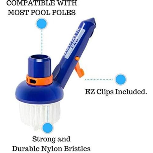 Swimming Pool Step Corner Vacuum BrushNylon Bristles Pool Vacuum Brush Pool Cleaner Home Spas Hot Tubs Cleaning Brushes Supplies