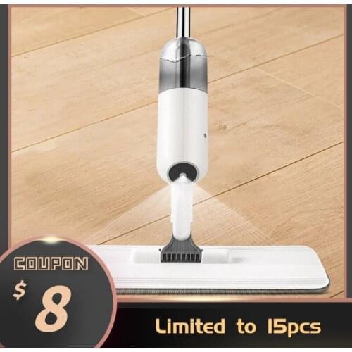 Hand Free Spray Mop Floor House Cleaning Tools Mop For Wash Floor Lazy Flat Floor Cleaner Mop With Replacement Microfiber Pads