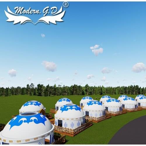 Waterproof dome Mongolian Yurt Tent for accommodation
