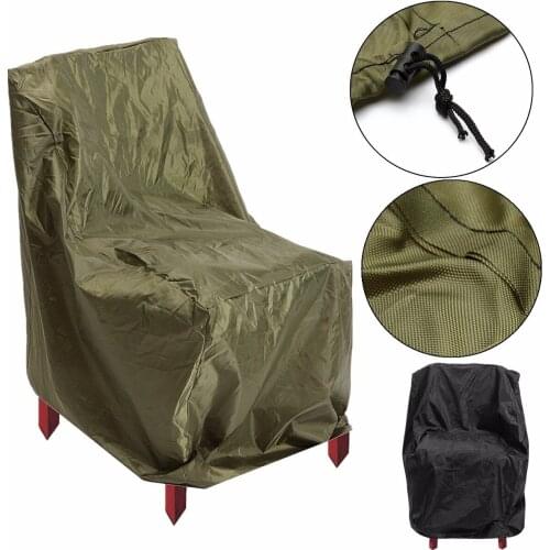 Garden Patio Chairs Cover Furniture Dust Cover Waterproof Rain Dustproof Outdoor Polyester Stacking Chair Cover