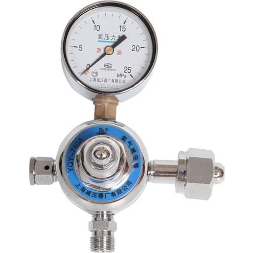 Yqy-740A Oxygen Pressure-Reducing Gas Cylinder Pressure-Reducing Valve Pressure Gauge Shanghai Pressure-Reducing Instrument