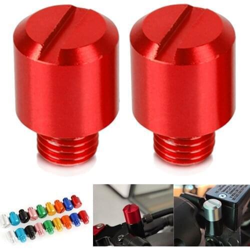 M10x1.25 Left-Hand /Right-Hand Thread Mirror Hole Plugs Cap For BMW DUCATI YAMAHA MT-07 YZF R3 MT09 FZ09 Hypermotard 821 XSR900