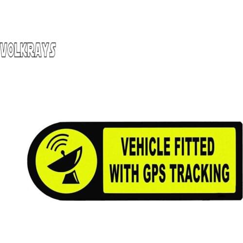 Vilkrays Creative Car Sticker Vehicle Fitted with GPS Tracking Bold Accessories Reflective Cover Scratches PVC Decal,4cm*14cm