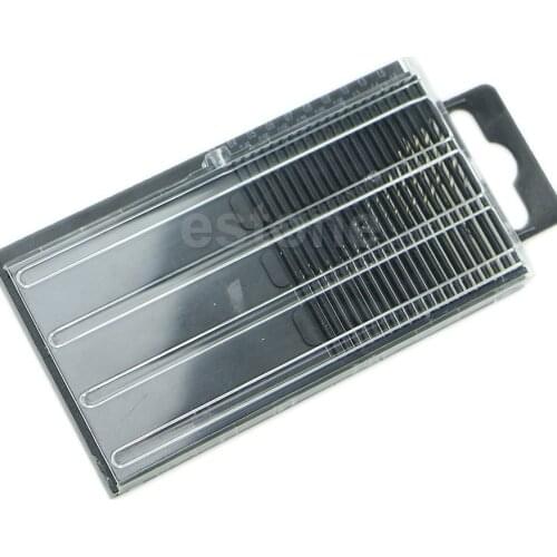 1 Set 20 PCS Tiny Micro HSS Twist Drill Bit Set 0.3mm-1.6mm Model Craft Case