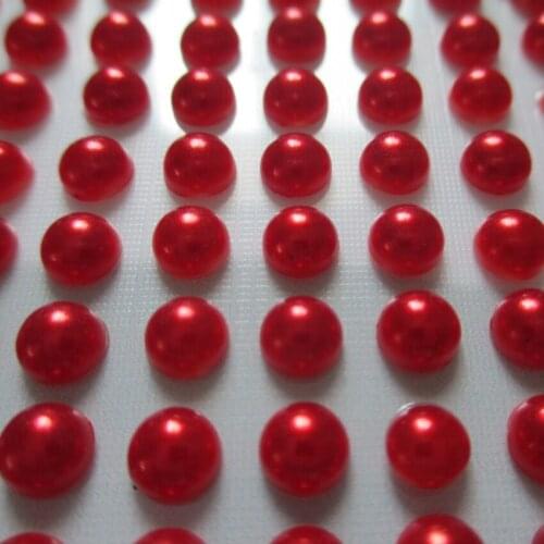 10 Sheets Sticker 5mm Total 3000pcs Pearls Mixed Color Scrapbooking Photo Album Diary Mobile Phone Ipad PC Wedding Card Home Diy