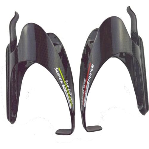 2pcs/lot Carbon gloss MTB Road Mountain Bike Bicycle Water Bottle Cages Cycling Bottle Holder Ultralight Handlebar Mount 74mm