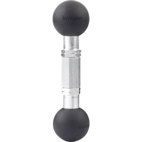 25mm / 1 inch to 25mm / 1 inch Composite Extension Ball Adapter for Industry Standard Dual Ball Socket mounting arms