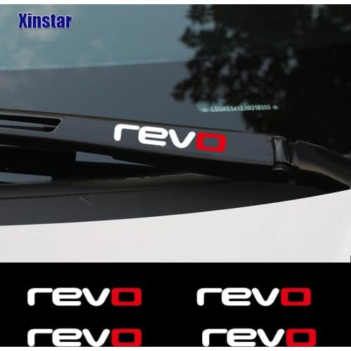 4pcs Revo Car Windshield Wiper Sticker For Volkswage Golf 6 7 MK3 MK4 MK5 MK6 MK7 TDI R20 R32 GTI Polo CC Audi TT A4 B6 B7 A6