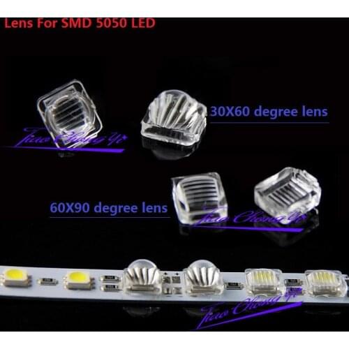 5050 30X60 60x90 degree lens streak high qualit PMMA convex optical lens Refl