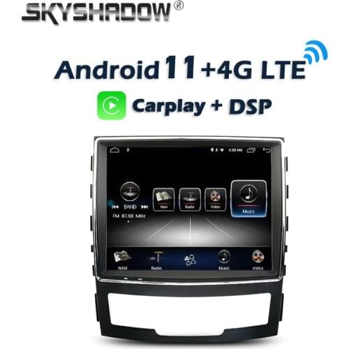 6GB + 128GB 8.4" Carplay DSP IPS Android 10.0 Car multimedia DVD Player GPS WIFI Bluetooth Radio For SsangYong Korando 2010-2013