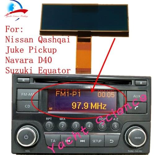 Car Radio CD Player LCD Screen Display Pixel Repair For Nissan Qashqai X-Trail Frontier Note Juke Dualis Navara Suzuki Equator