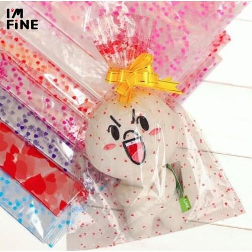 Large Plastic Gift Package Bag 100pcs/lot 4 sizes Plastic Packaging Bag Clear Cellophane Bag Bakery Gift Packing bag wrap